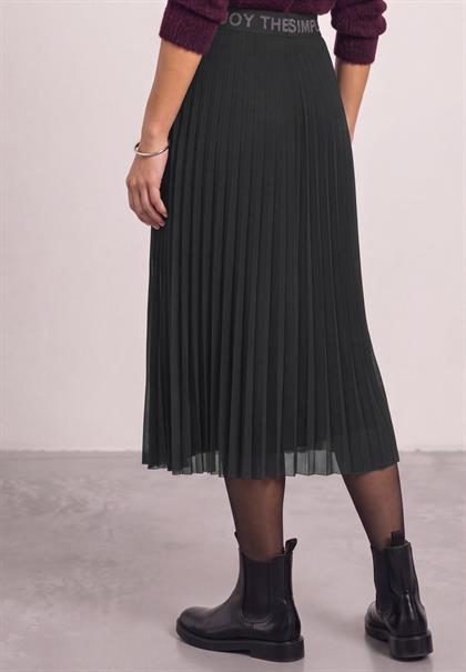 Midirock aus Mesh in Unifarbe black