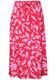 Midirock mit Elastikbund und Print salsa red