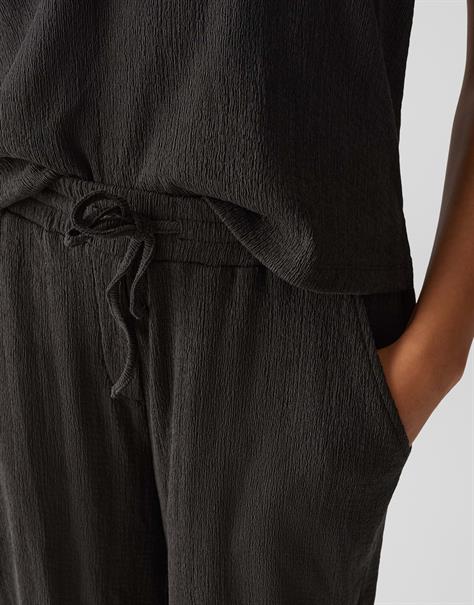 Mileni crinkle midnight brown