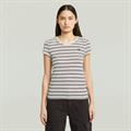 milk-maroon double stripe