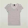 milk-maroon double stripe