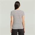milk-maroon double stripe