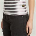milk-maroon double stripe