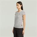 milk-maroon double stripe
