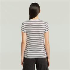 milk-maroon double stripe
