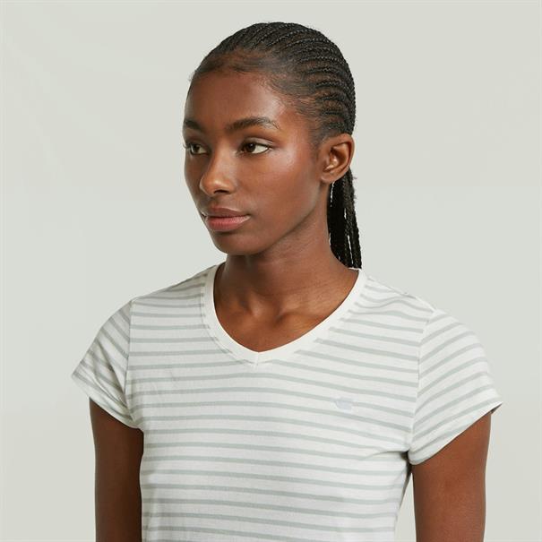 milk-pale green stripe