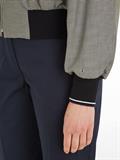 MINI CHECK BOMBER JACKET white check
