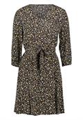Minikleid mit Blumendruck blackcream