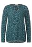 Minimal Print Bluse deep lake green