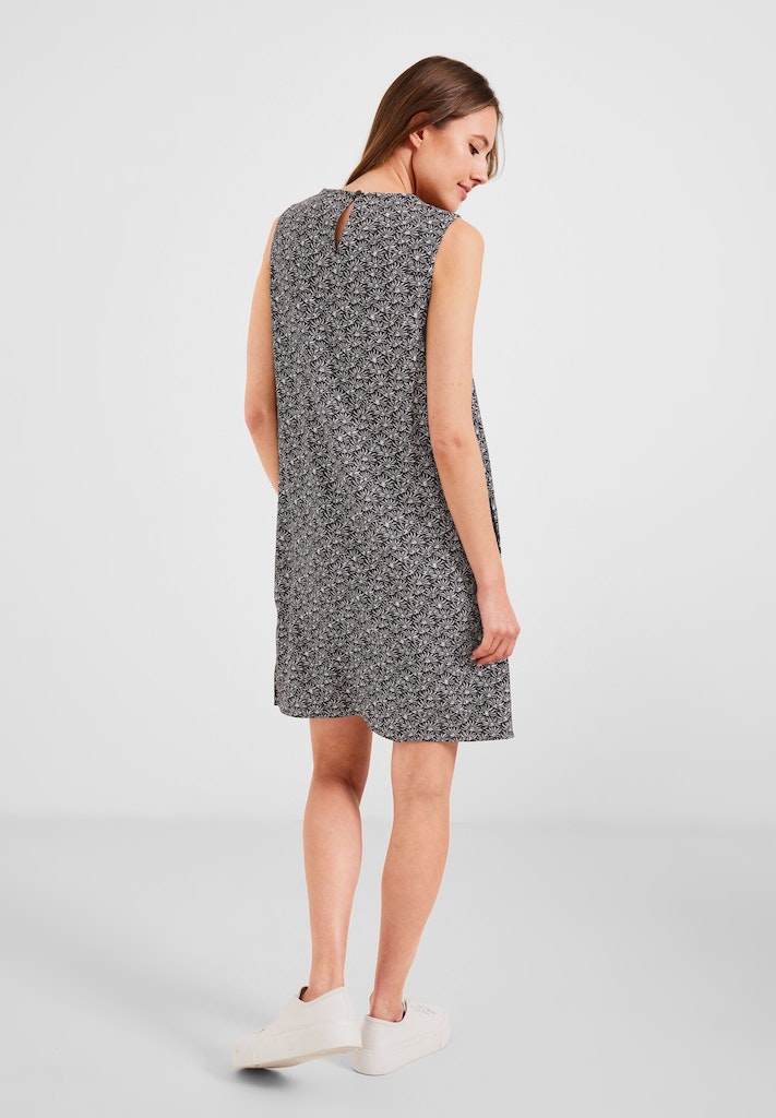 Cecil Damen Kleid Minimalmuster Kleid carbon grey bequem online kaufen bei