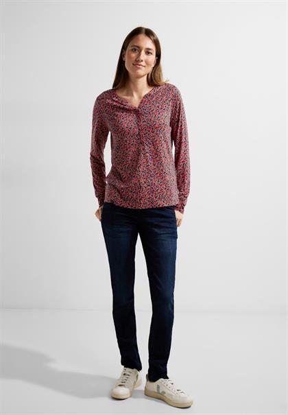 Minimalprint Tunikashirt cosy coral