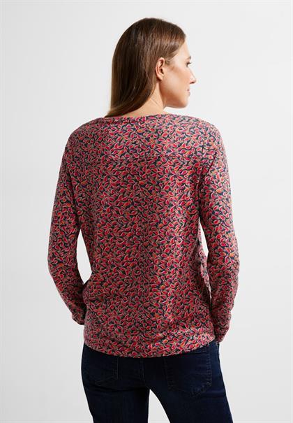 Minimalprint Tunikashirt cosy coral