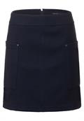 Minirock in Woll-Optik deep blue