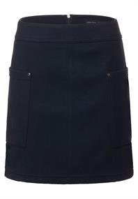 Minirock in Woll-Optik deep blue
