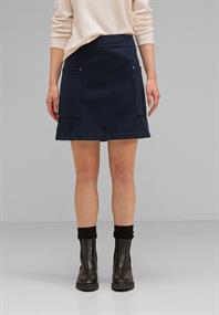Minirock in Woll-Optik deep blue