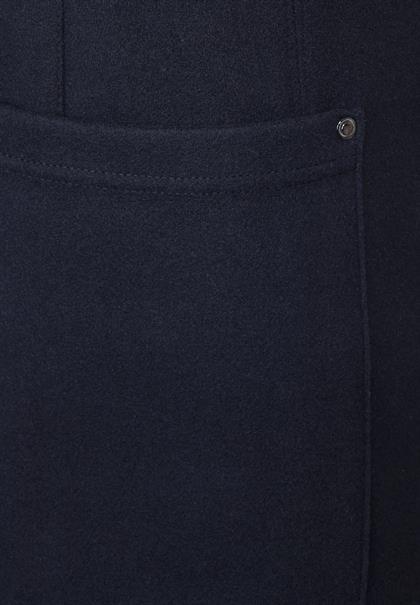 Minirock in Woll-Optik deep blue