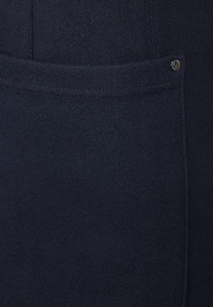 Minirock in Woll-Optik deep blue