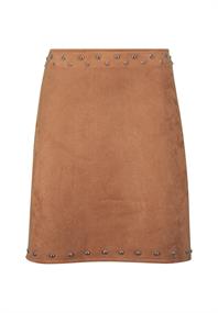 Minirock Lederoptik cinnamon swirl