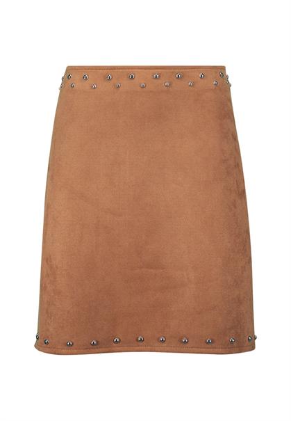 Minirock Lederoptik cinnamon swirl