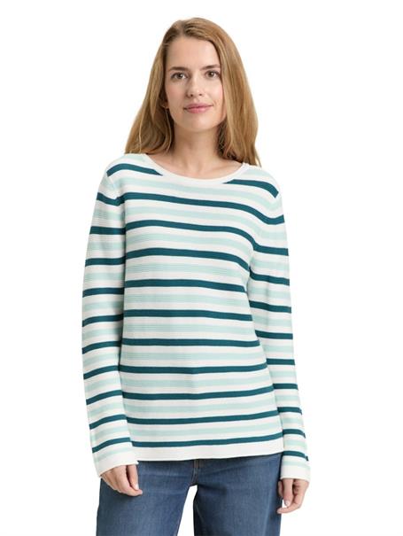 mint green beige stripe