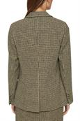 Mit Wolle: Blazer mit Hahnentritt-Muster dark khaki