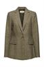 Mit Wolle: Blazer mit Hahnentritt-Muster dark khaki