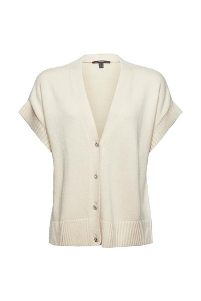 Mit Wolle/Kaschmir: Strickweste ice