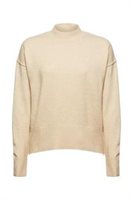Mit Wolle: Pullover mit Inside-Out-Nähten beige 5