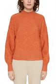 Mit Wolle: Pullover mit Stehkragen golden orange 5