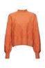 Mit Wolle: Pullover mit Stehkragen golden orange 5