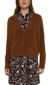 Mit Wolle: V-Neck Cardigan toffee 5