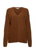 Mit Wolle: V-Neck-Pullover toffee 5