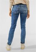 Mittelblaue Casual Fit Jeans indigo random wash