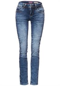 Mittelblaue Casual Fit Jeans indigo random wash