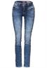 Mittelblaue Casual Fit Jeans indigo random wash