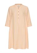 Mittellanges Kleid mit Rückenfalte apricot