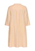 Mittellanges Kleid mit Rückenfalte apricot