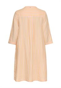 Mittellanges Kleid mit Rückenfalte apricot