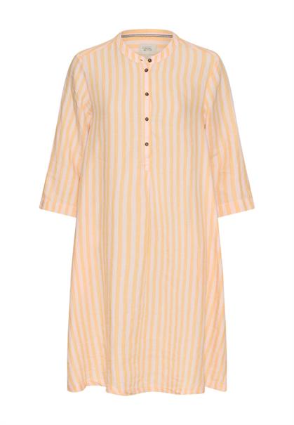 Mittellanges Kleid mit Rückenfalte apricot