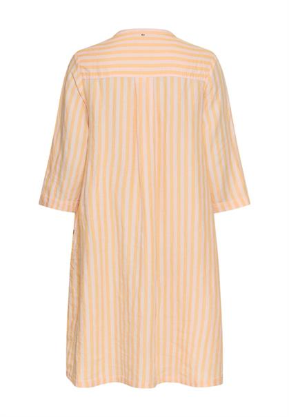 Mittellanges Kleid mit Rückenfalte apricot