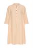 Mittellanges Kleid mit Rückenfalte apricot