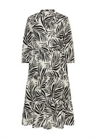 Mittellanges Sommerkleid mit Allover-Print aop
