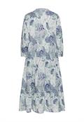 Mittellanges Sommerkleid mit Allover-Print jade aop