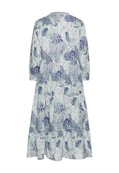 Mittellanges Sommerkleid mit Allover-Print jade aop