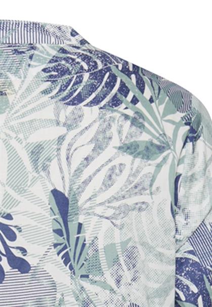 Mittellanges Sommerkleid mit Allover-Print jade aop