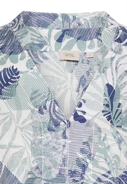 Mittellanges Sommerkleid mit Allover-Print jade aop
