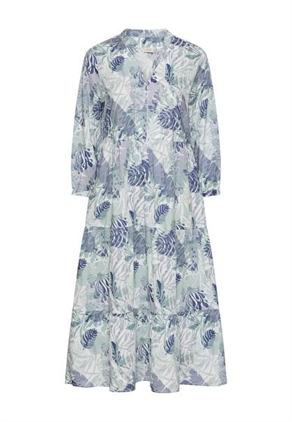 Mittellanges Sommerkleid mit Allover-Print jade aop