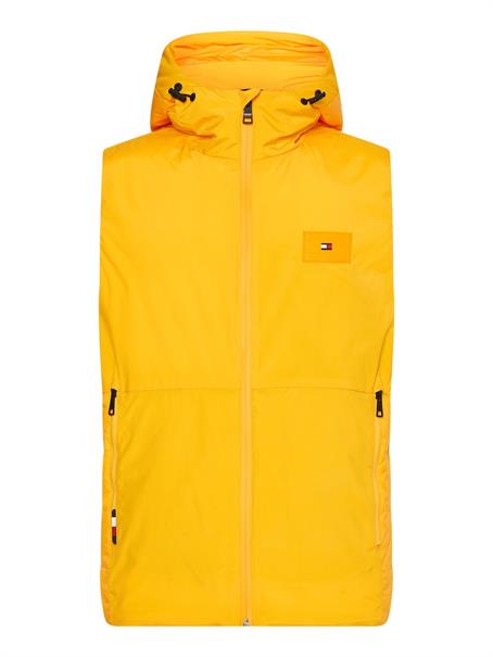 MIX MEDIA HOODED VEST solstice