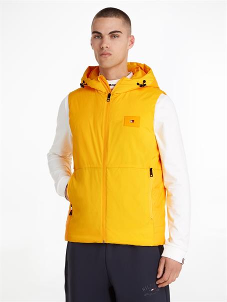 MIX MEDIA HOODED VEST solstice