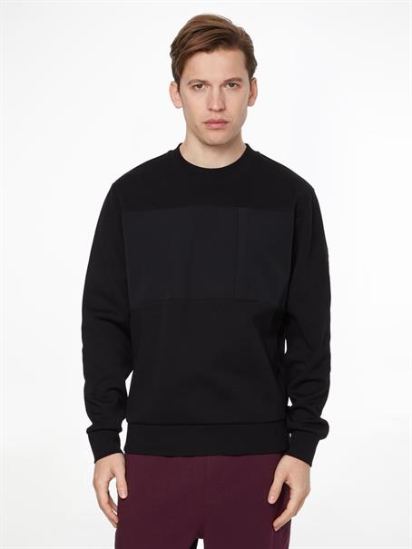 MIX MEDIA REPREVE SWEATSHIRT ck black